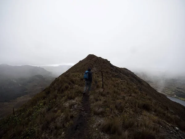 Niebla Neblina Cerro San Luis Parque Nacional Cajas Colinas Tundra — Foto de Stock