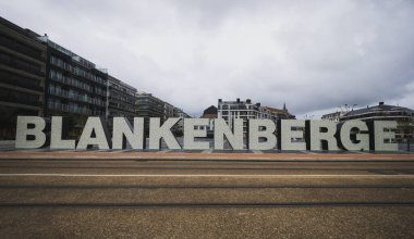 Blankenberge mektupları Batı Flanders Belçika 'daki Kuzey Denizi Atlantik Okyanusu' nda imzalanır.