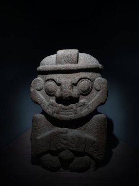 Bogota Kolombiya 'daki Altın Müzesi del Oro' da muhafaza edilen tarihi sanat eseri arkeolojik hazineler.