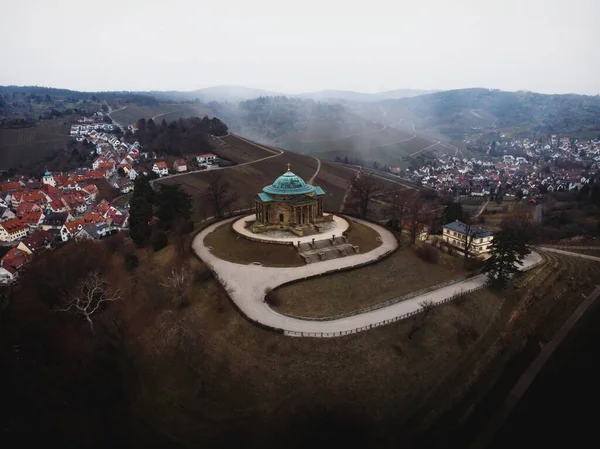 Pemandangan Panorama Udara Dari Makam Wuerttemberg Mausoleum Catherine Kapel Pemakaman — Stok Foto