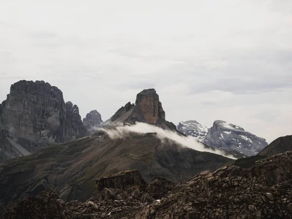 Panorama Alpino Cumbre Montaña Tre Cime Lavaredo Sexten Dolomites Belluno — Foto de Stock