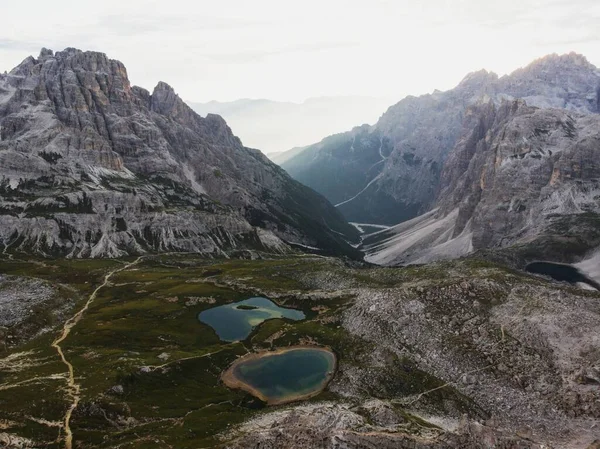 Alpejska Panorama Górska Jezior Laghi Dei Piani Bodenseen Tre Cime — Zdjęcie stockowe