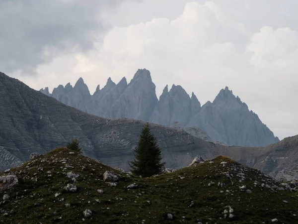 Panorama Alpino Cumbre Montaña Tre Cime Lavaredo Sexten Dolomites Belluno — Foto de Stock