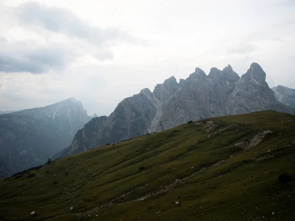 Panorama Alpino Cumbre Montaña Tre Cime Lavaredo Sexten Dolomites Belluno — Foto de Stock