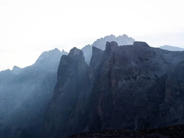 Panorama Alpino Cumbre Montaña Tre Cime Lavaredo Sexten Dolomites Belluno — Foto de Stock