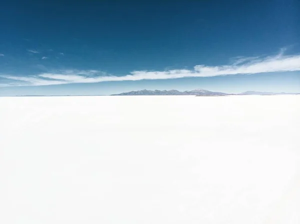 Vista Panorámica Aérea Isla Aislada Cactus Incahuasi Inkawasi Lago Plano — Foto de Stock