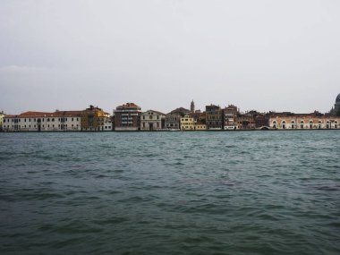 Venedik Venezuela Veneto, İtalya Avrupa kanallarındaki büyüleyici, renkli, tarihi evlerin manzarası