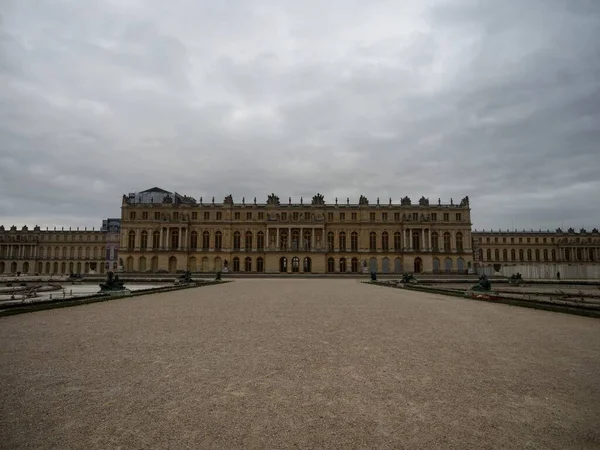 Панорама Заднього Фасаду Версальського Замку Партеру Міді Parterre Midi Garden — стокове фото