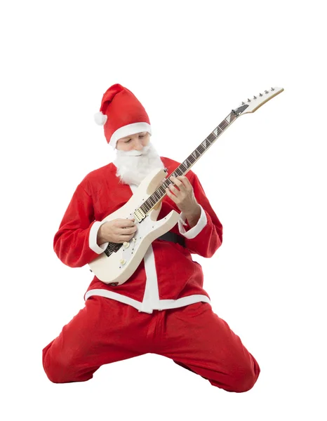 Natal guitarrista masculino — Fotografia de Stock