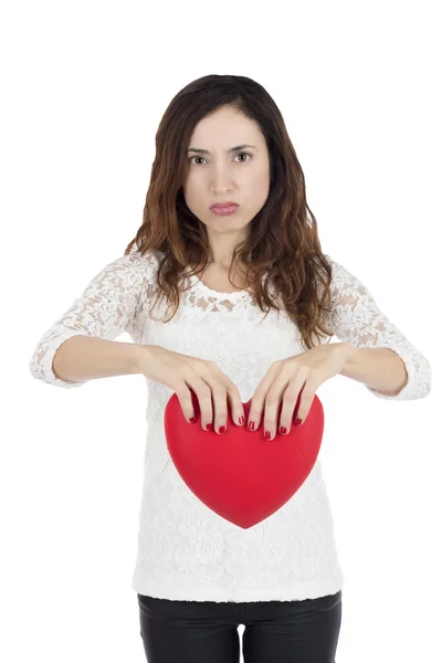 Mujer frustrada de San Valentín —  Fotos de Stock