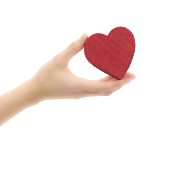 Female hand showing heart — Stock Photo, Image