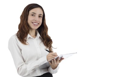 Dostu iş kadın yazma Not