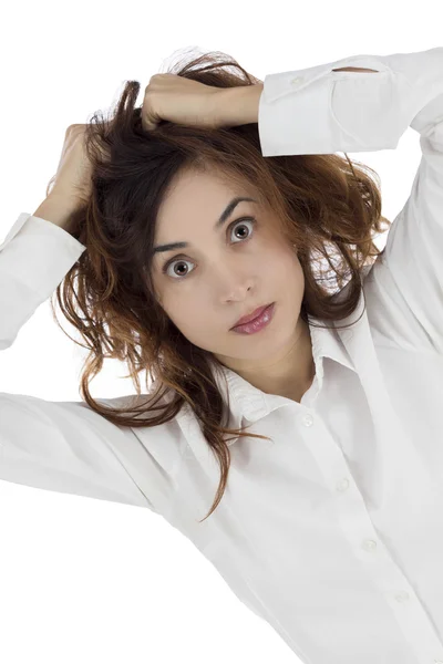 Stressed woman — Stock Photo, Image