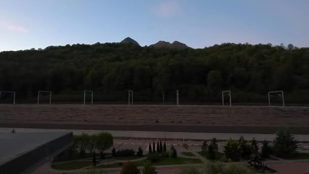 Timelapse Amanece Las Montañas Hermoso Panorama Del Amanecer Los Alpes — Vídeo de stock