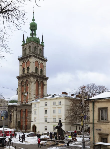 2021 Ciudad Lviv Ucrania Kornyakta Tower Monumento Arquitectónico Importancia Nacional — Foto de Stock