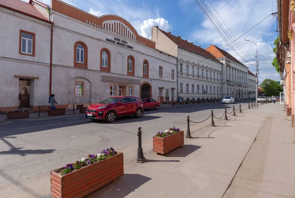 Mayo 2021 Berehove City Transcarpathia Ucrania Calle Mukachevo Centro Cultural — Foto de Stock