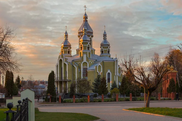 Церква Вознесіння Пресвятої Богородиці Дрогобичі Православної Церкви України Дрогобичі Успіння — стокове фото