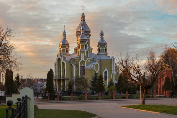 Церква Вознесіння Пресвятої Богородиці Дрогобичі Православної Церкви України Дрогобичі Успіння — стокове фото