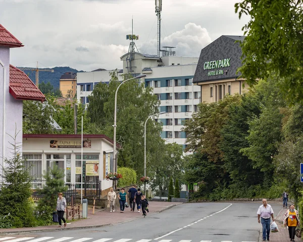 July 2021 Architecture City Truskavets Lviv Region Ukraine Drohobych Street — Stock Photo, Image