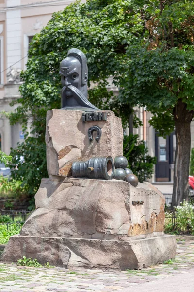 Juli 2021 Stadt Lviv Ukraine Ivan Pidkova Platz Der Stadt — Stockfoto