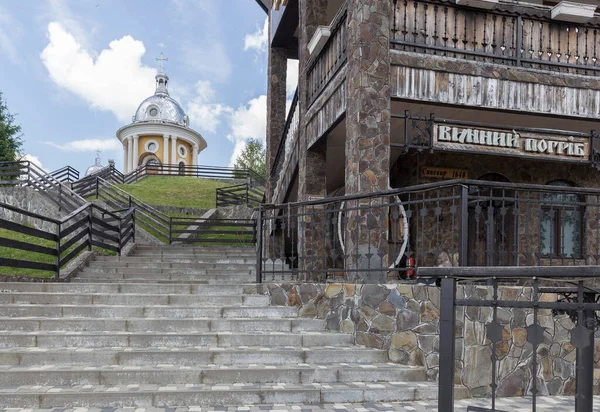 2021年6月23日Synevyr Pass Transcarpathia Ukraine 酒店和餐厅建筑群Synevyr Pass — 图库照片