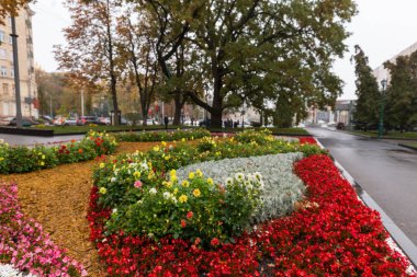 Kharkiv şehri, Ukrayna - 20 Ekim 2025: T.G. Shevchenko şehir parkı