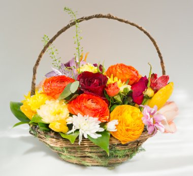 buket sepet içinde