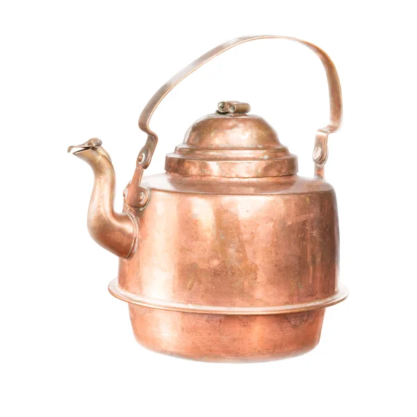 Old copper teapot — Stock Photo, Image