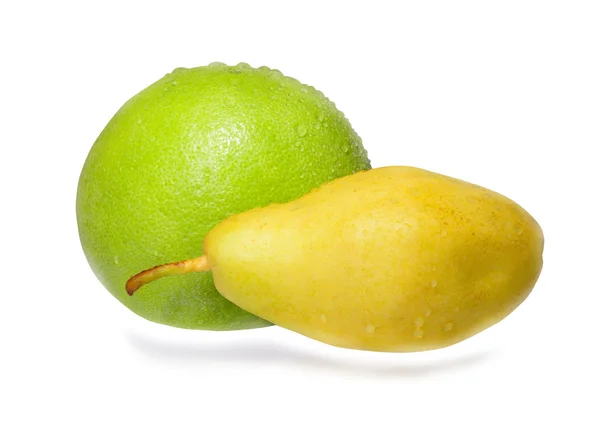 Pear and pomelo — Stock Photo, Image