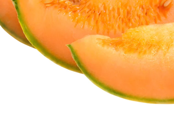 Pieces of a melon of orange color — Stock Photo, Image