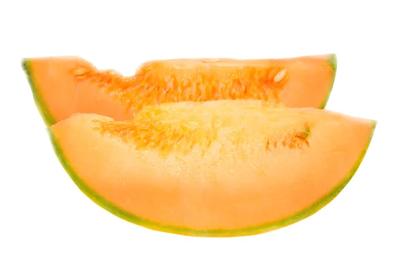 Två bitar av en melon — Stockfoto