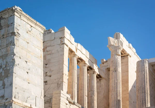 Veduta Della Propilea Acropoli Atene Formato Orizzontale — Foto Stock