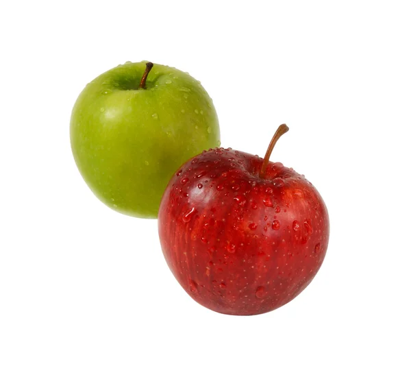 Deux pommes rouge et vert — Photo