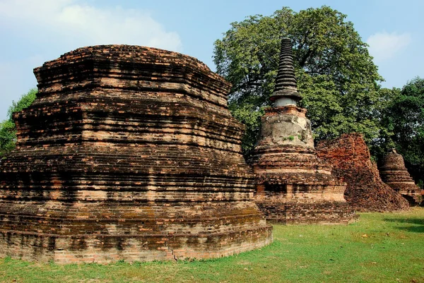 Ayutthaya, Tajlandia: Ruiny w Wat Phra Ram — Zdjęcie stockowe