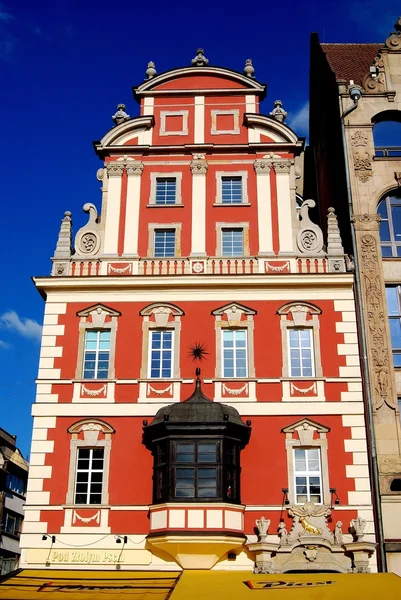 Breslavia, Polonia: Burgher's House in Rynek Square — Foto Stock