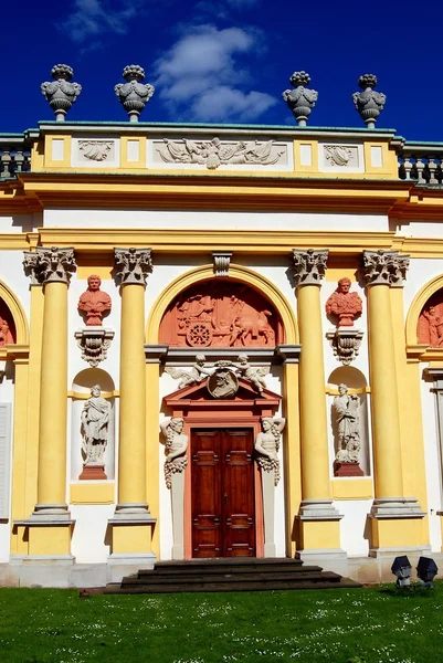 Cracóvia, Polónia: Wilanow Palace Entrance Doorway — Fotografia de Stock