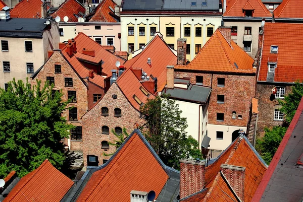 Torun, Polsko: Hanzovní domy na starém městě — Stock fotografie