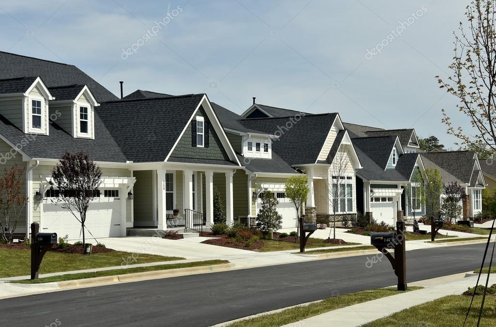 Chapel Hill, NC Housing Development Homes Stock Editorial Photo