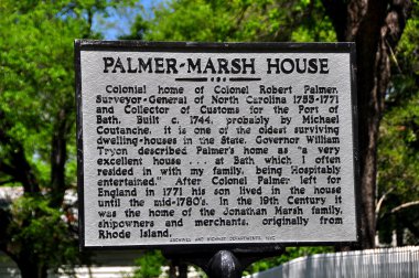 Bath, Nc: Palmer-Marsh House Devlet Tarihi İşareti