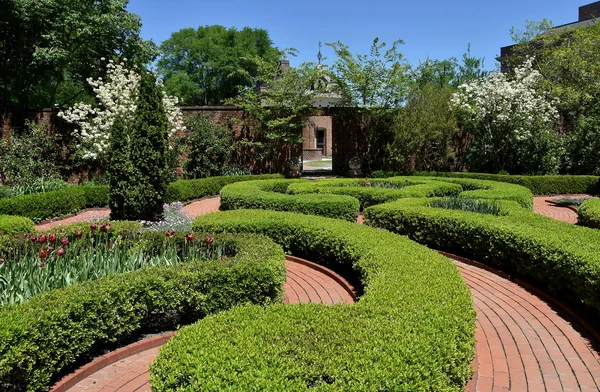 Nowy Berno, NC: 1770 Tryon Palace węzeł ogród — Zdjęcie stockowe