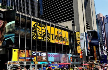 Nyc: Times Meydanı'nda Aslan Kral Billboard