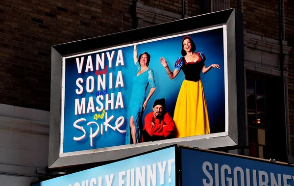 Ciudad de Nueva York: Broadway Show Theatre Marquee — Foto de Stock