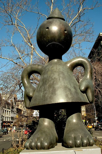 NYC; скульптура Тома Осборна — стоковое фото