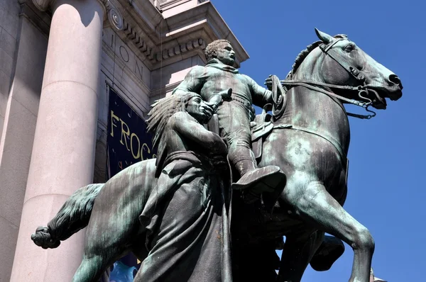 NYC: Theodore Roosevelt Equestrian Statue - Stock-foto