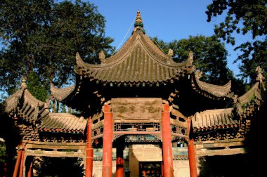 Xi'an, Çin: Ulu Cami bahçe köşk