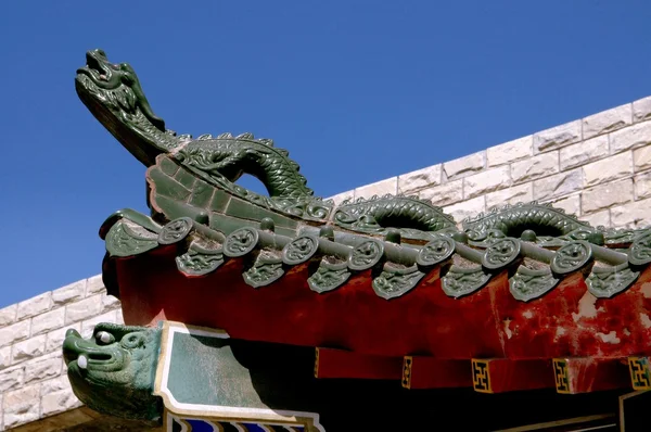 Xi'an, Chine : Da Xing San Temple Dragon — Photo