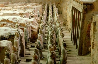 Xi'an, Çin: Müzesi terra cotta Warriors