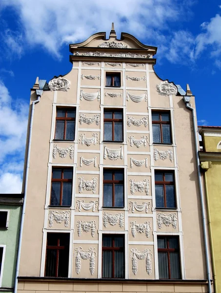 托伦、 波兰： rynek 广场 18 世纪巴洛克式大厦 — 图库照片