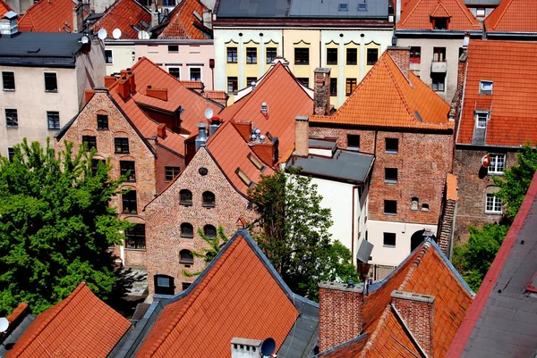 Torun, Polonia: Veduta delle Vecchie Case della Città — Foto Stock