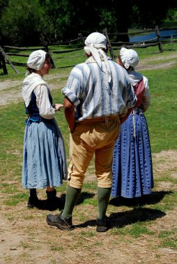 Sleepy hollow, ny: kostümlü philipsburg Malikanesi'nde kılavuzları